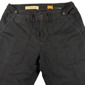 Pilcro and the Letterpress Anthro Hyphen Utility Pants Womens Black Size 27